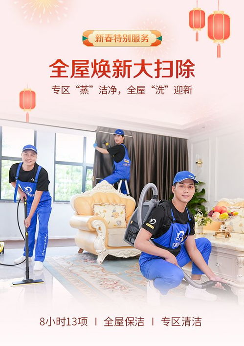 洗 迎新春 轻喜到家 全屋焕新大扫除 服务升级上线